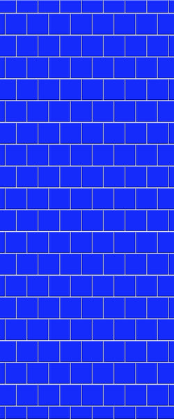 Blue Large Squares Acrylic Shower Wall Panel 2440mm x 1220mm (3mm Thick) - CladdTech