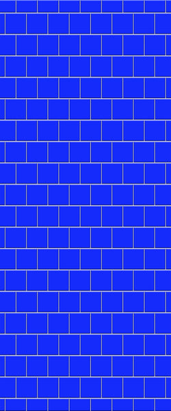 Blue Large Squares Acrylic Shower Wall Panel 2440mm x 1220mm (3mm Thick) - CladdTech