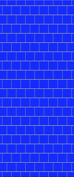 Blue Large Squares Acrylic Shower Wall Panel 2440mm x 1220mm (3mm Thick) - CladdTech