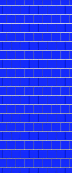Blue Large Squares Acrylic Shower Wall Panel 2440mm x 1220mm (3mm Thick) - CladdTech