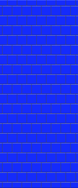 Blue Large Squares Acrylic Shower Wall Panel 2440mm x 1220mm (3mm Thick) - CladdTech