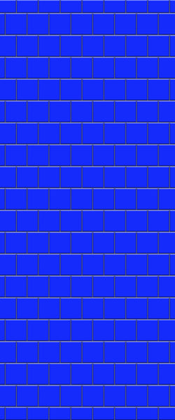 Blue Large Squares Acrylic Shower Wall Panel 2440mm x 1220mm (3mm Thick) - CladdTech