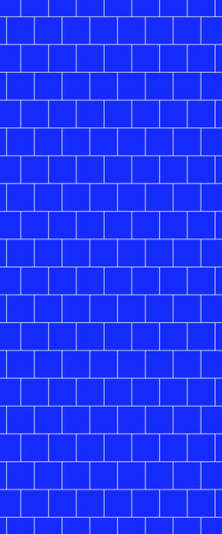 Blue Large Squares Acrylic Shower Wall Panel 2440mm x 1220mm (3mm Thick) - CladdTech