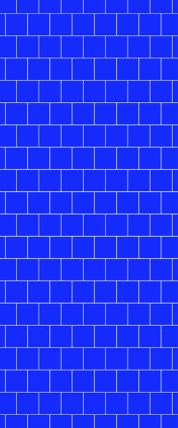 Blue Large Squares Acrylic Shower Wall Panel 2440mm x 1220mm (3mm Thick) - CladdTech