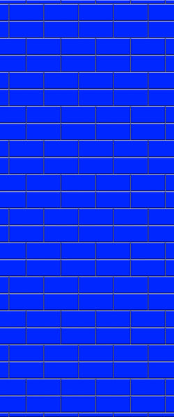 Blue Brickbond Acrylic Shower Wall Panel 2440mm x 1220mm (3mm Thick) - CladdTech