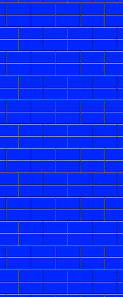 Blue Brickbond Acrylic Shower Wall Panel 2440mm x 1220mm (3mm Thick) - CladdTech