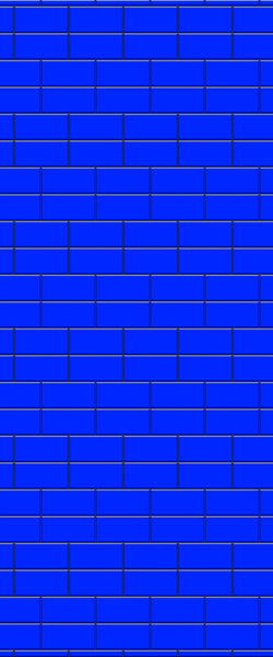 Blue Brickbond Acrylic Shower Wall Panel 2440mm x 1220mm (3mm Thick) - CladdTech