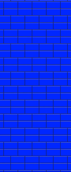 Blue Brickbond Acrylic Shower Wall Panel 2440mm x 1220mm (3mm Thick) - CladdTech