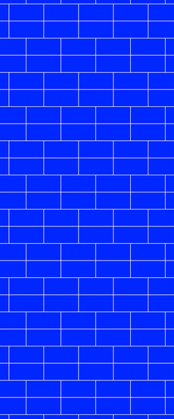 Blue Brickbond Acrylic Shower Wall Panel 2440mm x 1220mm (3mm Thick) - CladdTech