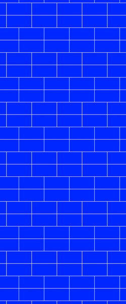 Blue Brickbond Acrylic Shower Wall Panel 2440mm x 1220mm (3mm Thick) - CladdTech