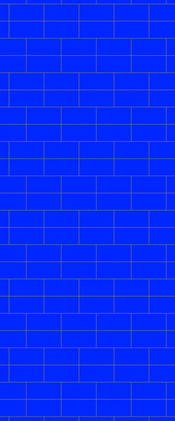 Blue Brickbond Acrylic Shower Wall Panel 2440mm x 1220mm (3mm Thick) - CladdTech