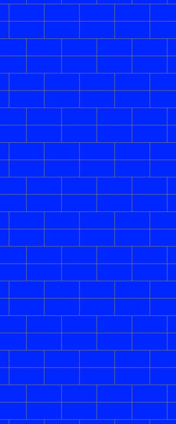 Blue Brickbond Acrylic Shower Wall Panel 2440mm x 1220mm (3mm Thick) - CladdTech