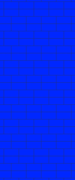 Blue Brickbond Acrylic Shower Wall Panel 2440mm x 1220mm (3mm Thick) - CladdTech