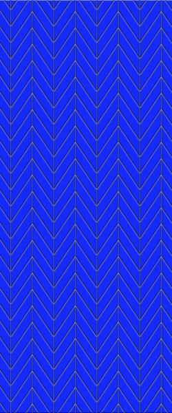 Blue Chevron Acrylic Shower Wall Panel 2440mm x 1220mm (3mm Thick) - CladdTech