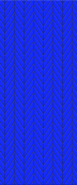 Blue Chevron Acrylic Shower Wall Panel 2440mm x 1220mm (3mm Thick) - CladdTech