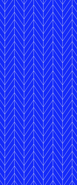 Blue Chevron Acrylic Shower Wall Panel 2440mm x 1220mm (3mm Thick) - CladdTech