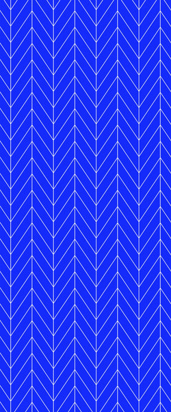 Blue Chevron Acrylic Shower Wall Panel 2440mm x 1220mm (3mm Thick) - CladdTech