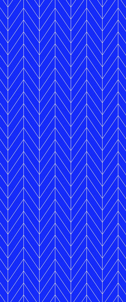 Blue Chevron Acrylic Shower Wall Panel 2440mm x 1220mm (3mm Thick) - CladdTech