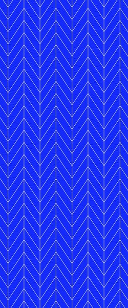 Blue Chevron Acrylic Shower Wall Panel 2440mm x 1220mm (3mm Thick) - CladdTech