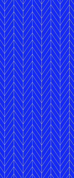 Blue Chevron Acrylic Shower Wall Panel 2440mm x 1220mm (3mm Thick) - CladdTech