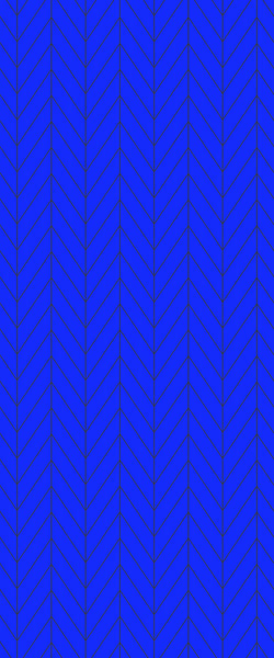 Blue Chevron Acrylic Shower Wall Panel 2440mm x 1220mm (3mm Thick) - CladdTech