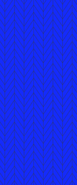 Blue Chevron Acrylic Shower Wall Panel 2440mm x 1220mm (3mm Thick) - CladdTech