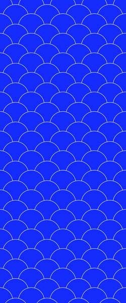 Blue Fishscales Acrylic Shower Wall Panel 2440mm x 1220mm (3mm Thick) - CladdTech