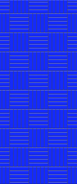 Blue Mosaic Acrylic Shower Wall Panel 2440mm x 1220mm (3mm Thick) - CladdTech