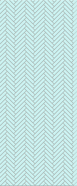 Blue Single Herringbone Tile Acrylic Shower Wall Panel 2440mm x 1220mm (3mm Thick) - CladdTech