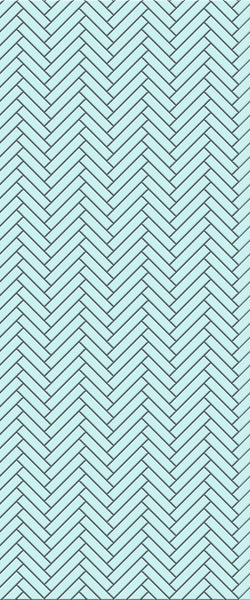 Blue Single Herringbone Tile Acrylic Shower Wall Panel 2440mm x 1220mm (3mm Thick) - CladdTech