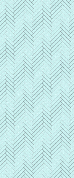 Blue Single Herringbone Tile Acrylic Shower Wall Panel 2440mm x 1220mm (3mm Thick) - CladdTech