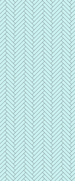 Blue Single Herringbone Tile Acrylic Shower Wall Panel 2440mm x 1220mm (3mm Thick) - CladdTech