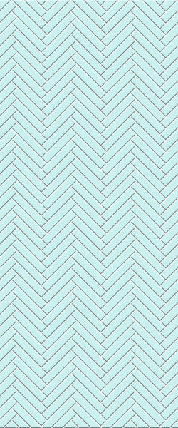 Blue Double Herringbone Tile Acrylic Shower Wall Panel 2440mm x 1220mm (3mm Thick) - CladdTech