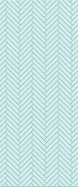 Blue Double Herringbone Tile Acrylic Shower Wall Panel 2440mm x 1220mm (3mm Thick) - CladdTech