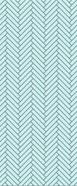 Blue Double Herringbone Tile Acrylic Shower Wall Panel 2440mm x 1220mm (3mm Thick) - CladdTech
