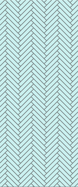 Blue Double Herringbone Tile Acrylic Shower Wall Panel 2440mm x 1220mm (3mm Thick) - CladdTech