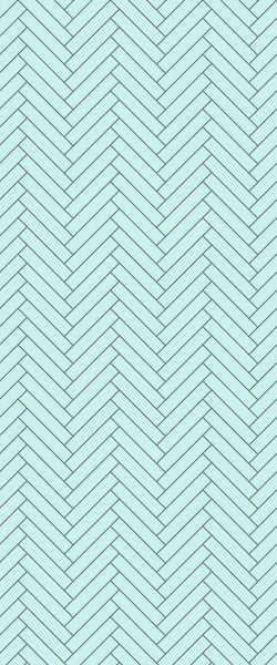 Blue Double Herringbone Tile Acrylic Shower Wall Panel 2440mm x 1220mm (3mm Thick) - CladdTech