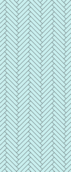 Blue Double Herringbone Tile Acrylic Shower Wall Panel 2440mm x 1220mm (3mm Thick) - CladdTech