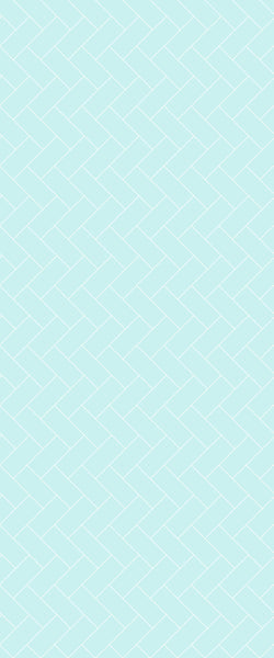 Blue Diagonal Herringbone Tile Acrylic Shower Wall Panel 2440mm x 1220mm (3mm Thick) - CladdTech