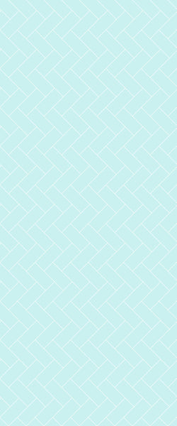 Blue Diagonal Herringbone Tile Acrylic Shower Wall Panel 2440mm x 1220mm (3mm Thick) - CladdTech