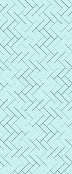 Blue Diagonal Herringbone Tile Acrylic Shower Wall Panel 2440mm x 1220mm (3mm Thick) - CladdTech