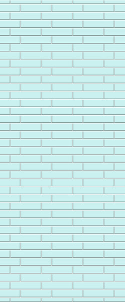 Blue Brickslips Acrylic Shower Wall Panel 2440mm x 1220mm (3mm Thick) - CladdTech