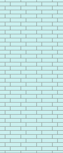 Blue Brickslips Acrylic Shower Wall Panel 2440mm x 1220mm (3mm Thick) - CladdTech