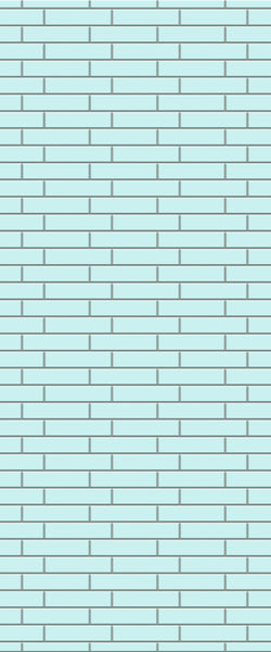 Blue Brickslips Acrylic Shower Wall Panel 2440mm x 1220mm (3mm Thick) - CladdTech