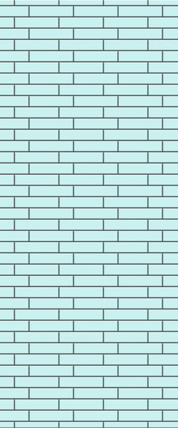 Blue Brickslips Acrylic Shower Wall Panel 2440mm x 1220mm (3mm Thick) - CladdTech