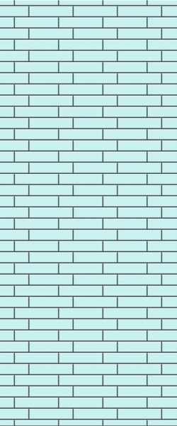 Blue Brickslips Acrylic Shower Wall Panel 2440mm x 1220mm (3mm Thick) - CladdTech