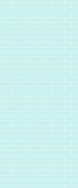 Blue Brickslips Acrylic Shower Wall Panel 2440mm x 1220mm (3mm Thick) - CladdTech