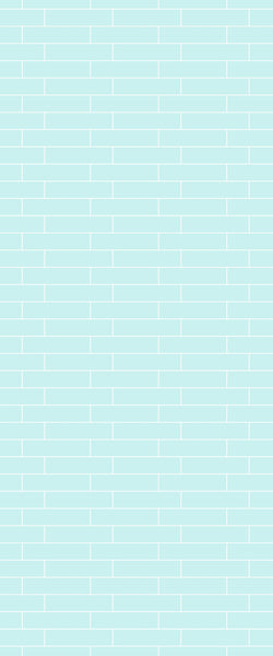 Blue Brickslips Acrylic Shower Wall Panel 2440mm x 1220mm (3mm Thick) - CladdTech