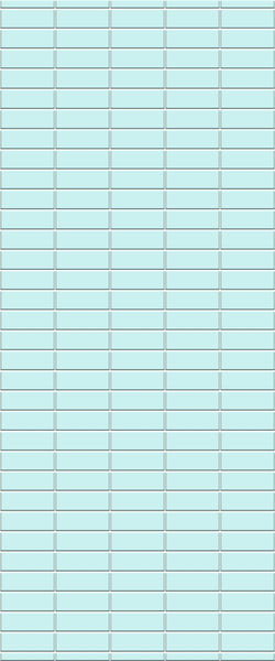 Blue Horizontal Block Acrylic Shower Wall Panel 2440mm x 1220mm (3mm Thick)
