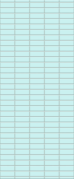 Blue Horizontal Block Acrylic Shower Wall Panel 2440mm x 1220mm (3mm Thick)